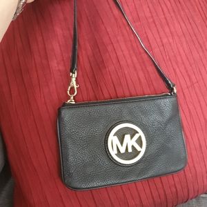 Michael Kors small leather clutch